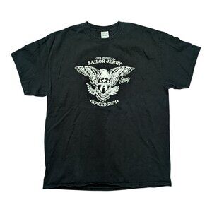 The Original Sailor Jerry Spiced Rum Vintage Two Sided Graphic Shirt Size XL